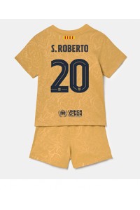 Fotbalové Dres Barcelona Sergi Roberto #20 Dětské Venkovní Oblečení 2022-23 Krátký Rukáv (+ trenýrky)
